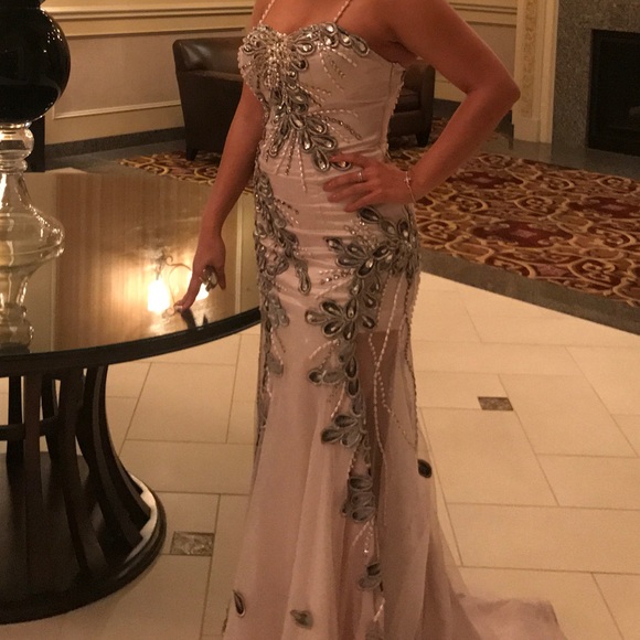 Handmade, one of a kind, ball gown. - Picture 1 of 8
